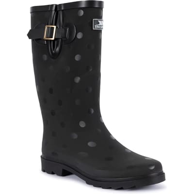 Trespass damesrubberlaarzen Elena - Female Welly Black Polka Dot