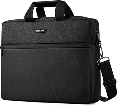 15,6 inch laptoptas, schoudertas en zakelijke aktetas - compacte laptop- en tablet draagtas met opbergzakken