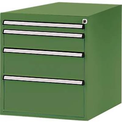 Manuflex onderbouw met schuifladen, voor werkbank Profi diepte 700 mm, resedagroen