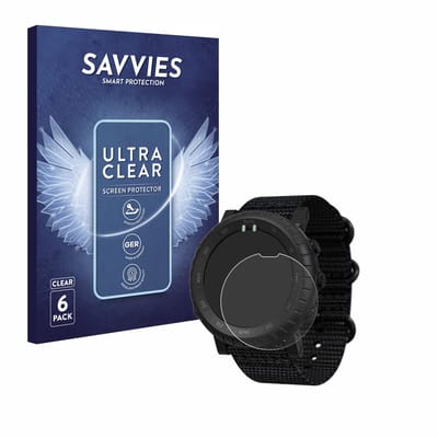 Savvies - Screenprotector voor Suunto Core Alpha - Folie Beschermfolie transparant 6 Stuks