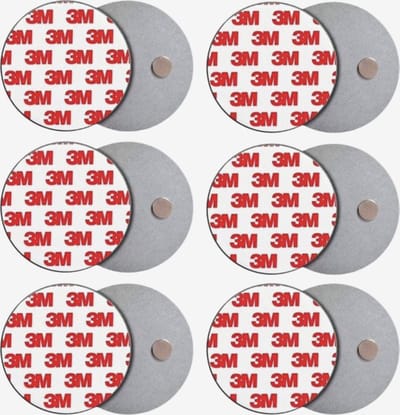 THAR Rookmelder Bevestiging Magneet - Ophangsysteem - Magneten - Montageset - Brandmelder - 3M - 6 Stuks