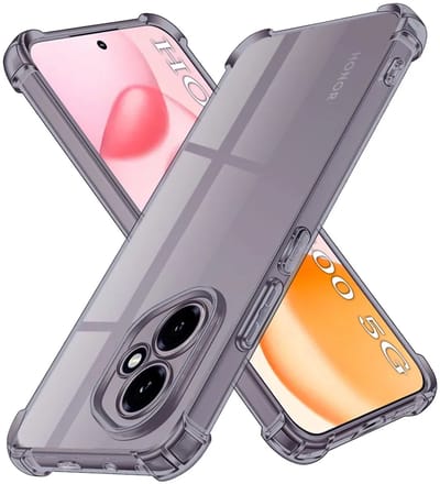 Hoesje geschikt voor HONOR 400 - Techsuit Shockproof Silicone Back Cover - Zwart