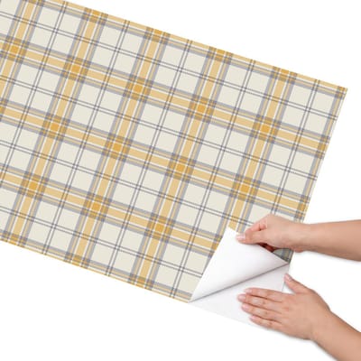 Coloray Meubel Wrap Folie - Romig Meubelfolie - 65x130 cm - Meubel Wrap Folie Geometrisch raster - Plakfolie Meubels - Geometrische Meubelfolie - Decoratiefolie Zelfklevend - Slaapkamer decoratie - Achtergronden en patronen