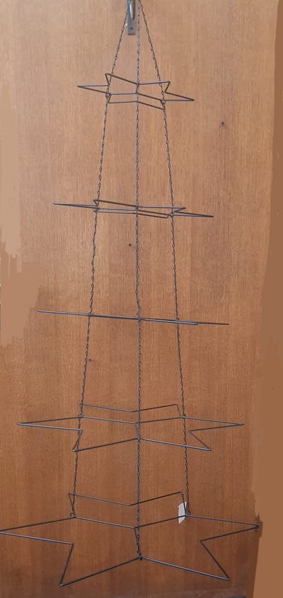 House of Seasons Decoratieve hangende steren zwart H 150x D70cm