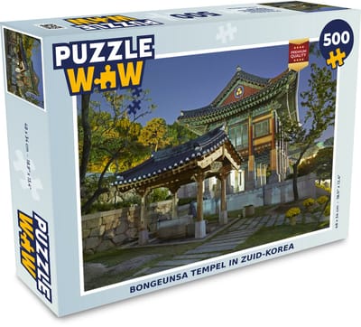 Puzzel Bongeunsa Tempel in Zuid-Korea - Legpuzzel - Puzzel 500 stukjes