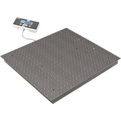 KERN vloerweegschaal BIC 1T-4, B 1200 x D 1500 x H 108 mm, 600/1500 kg, afleesbaarheid 0,2/0,5 kg, LCD-display, hold-functie, zwart