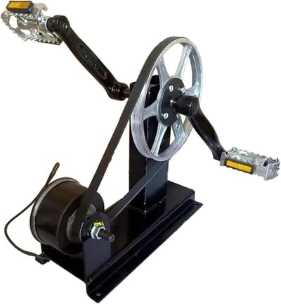 Noodstroomgenerator - Pedal Generator - Stroom Opwekken - Hand- en Voetslinger - 34 x 15 x 35 cm - Stijl1