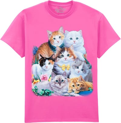 Katten Kitten Collage The Coloured House T-shirt S