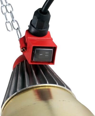 Armatuur warmtelamp met 2-standen schakelaar – optimaal comfort en controle - Armatuur warmtelamp standenschakelaar - Broedmachines - Benodigdheden - Kwartels
