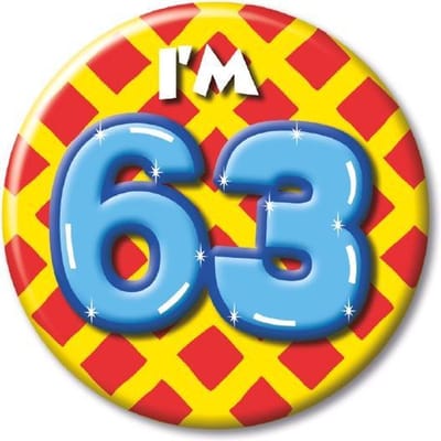 Button klein - i'm 63 Leeftijd Fun gifts