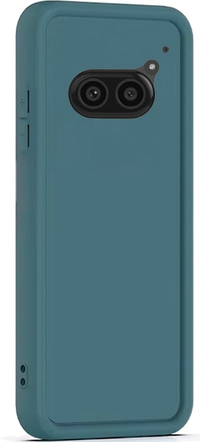 Hoesje geschikt voor Nothing Phone 2a / 2a Plus - Versterkte randen - Bescherming Camera & Scherm - Matte Design Teal Groen