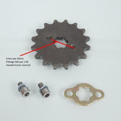 Pignon de sortie de boite origine pour Moto Chinois 125 motocycle Neuf