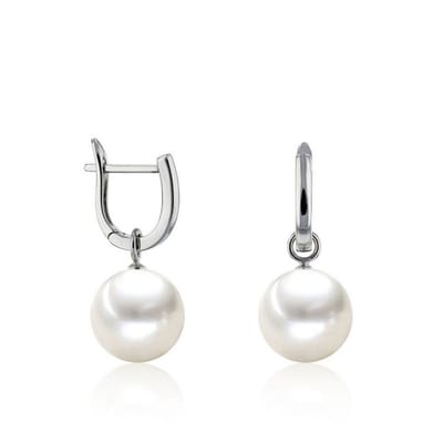 Luna-Pearls - 315.0437 - Oorbellen - 925/-Zilver met Zoetwater gekweekte parel