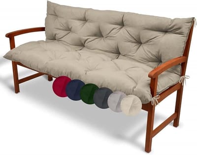 Tuinkussen - Bankkussen - Buiten Zitten - Waterdicht - 150x50cm - Kaki