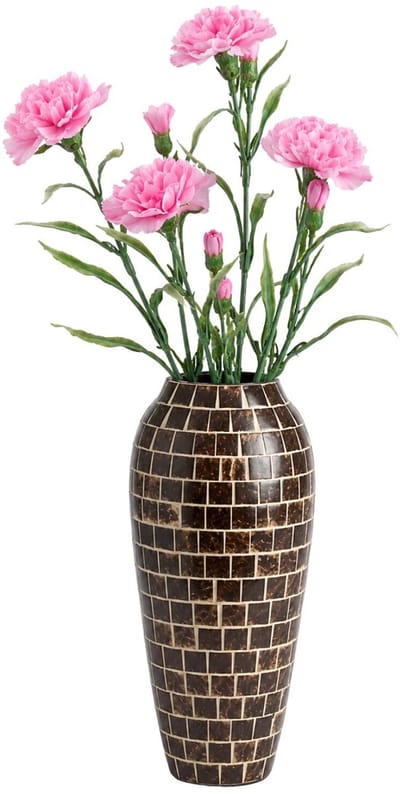 Mica Decorations Kunstbloem Anjer Floristic - 3x - H71 cm - roze - kunststof - stelen kunstbloemen - boeket - rozen bloemetjes