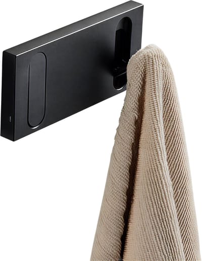Onzichtbare Opvouwbare Muurhanger Haken – 2 Stuks – Jas Hanger – Zwart – Handdoekenrek – Zelfsluitende Achterdeur Haak – Badkamer Keuken Organizer – Ruimtebesparende Muur Haken – Modern en Duurzaam Design