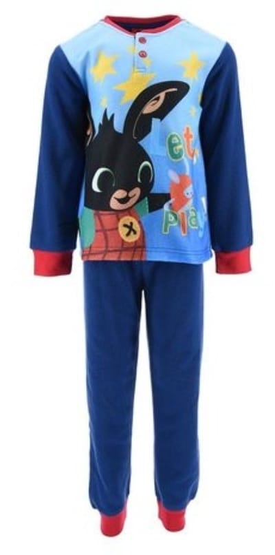 Bing Bunny Pyjama - Maat 98 - Donkerblauw - Zachte Fleece - Kinderpyjama