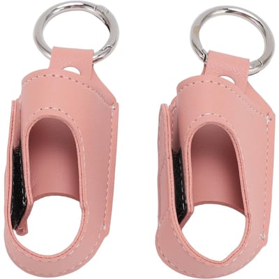 Support pour inhalateur d'asthme, 2 pièces, rangement Portable, étui de protection en cuir PU pour inhalateur d'asthme pour voyage rose