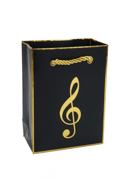 Cadeauzakje – Zwart met Gouden G-sleutel
