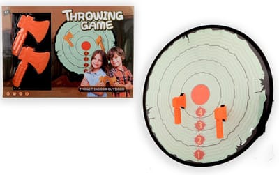 Dartset met bijlen bijlgooi set