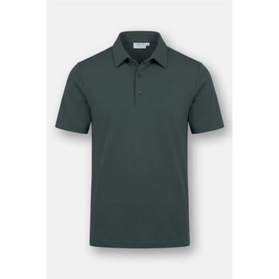 Vercate - Heren Polo Korte Mouw - Strijkvrij Poloshirt - Turquoise / Blauwgroen - Slim Fit - Excellent Katoen - Maat: S
