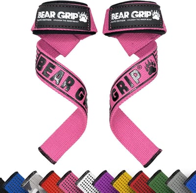 Premium Neopreen Gewatteerde Heavy Duty Dubbel Gestikte Gewichtheffen Bandjes - Deadlift Accessoires voor Mannen en Vrouwen - Geavanceerde Gel Grip - 100% Katoen Extra Lang fitness straps