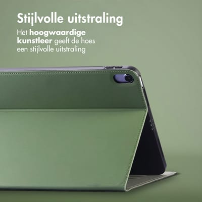 Accezz Tablet Hoes - Geschikt voor Apple iPad Mini 6 (2021) - Classic Tablet Case - Groen