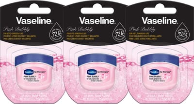 Vaseline Lip Therapy 7G Pink Bubbly | Voedende lippenbalsem voor optimale hydratatie | 3 x 7g