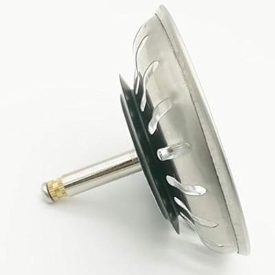 Zeefkorf Ventiel - Afvoerstop Keukenspoelbak - Keukenafvoer Reparatie - 24 Sleuven Ontwerp - 82 mm Diameter - Zilver