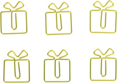Kleurige papierclips in kerstcadeauvorm voor documentorganisatie, scrapbooking en kaarten maken - 100 stuks voor thuis, school en kantoor
