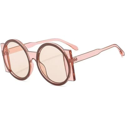 Protection UV Léger Confortable Durable Haute Qualité Élégant Rétro Forme Ronde Femme Homme Femmes Hommes Lunettes de Soleil other white