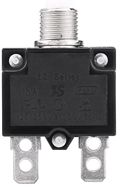 Thermische beveiligingsschakelaar voor generatoren en apparaten - AC 125/250V overbelastingsbeveiliging