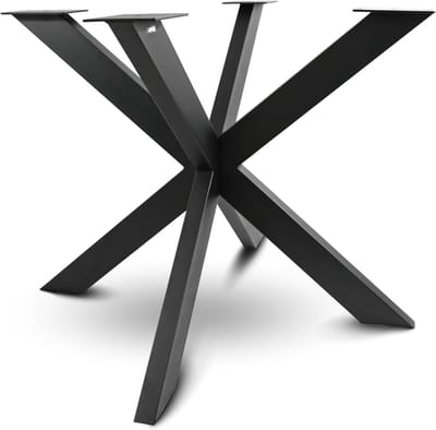 Tafelframe Rond - Tafelonderstel Staal - Zelf Meubels Maken - Robuust Gepoedercoat - 94x94x72 cm - Zwart