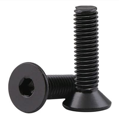 Verzonken Schroeven M8x14mm Zwart Roestvrij Staal DIN7991 (10 Stuks)