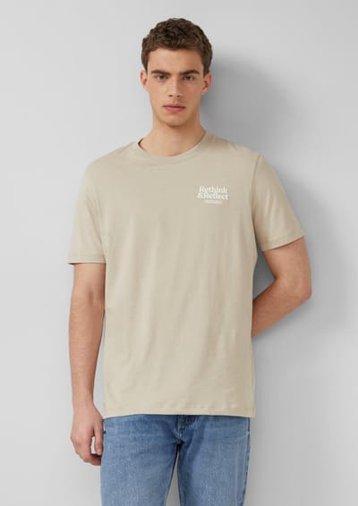 T-shirt van katoenjersey met print aan de voorkant regular fit s.Oliver