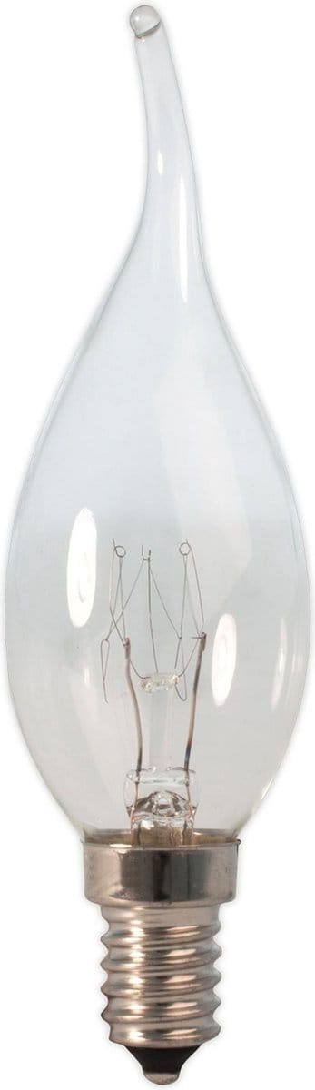 10 stuks - Calex - Kaarslamp - TIP - 10W - E14 - Helder - 55 lumen 2700K