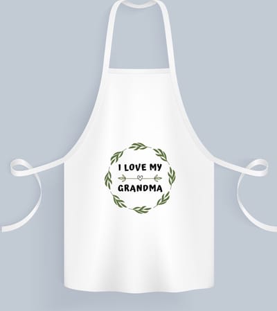 Akyol - i love my grandma Keukenschort - Oma - liefste oma - verjaardag - cadeautje voor oma - oma artikelen - kado - geschenk - 82 bij 71 cm
