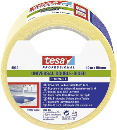 tesa UNIVERSAL REMOVABLE 04939-00002-11 Bevestigingstape tesa Professional Wit (l x b) 10 m x 50 mm 1 stuk(s)