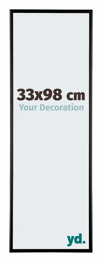 Your Decoration - Fotolijst 33x98 cm - Aluminium - Zwart Mat - Kent