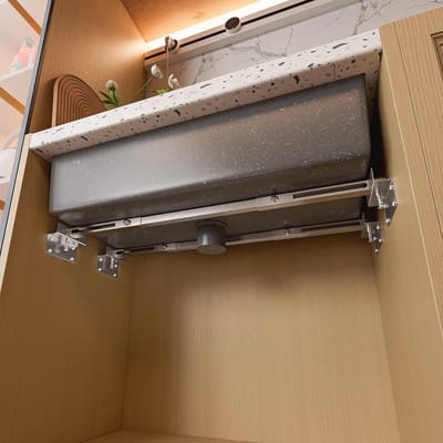 Verstelbare onderbouw gootsteensteun voor zware aanrechten 71-100 cm