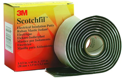 Zelfsluitende buthylrubberen tape 38 mm x 1,5 m - Ideaal voor elektrische isolatie