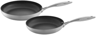 SCANPAN Koekenpannenset CTX ø 24 & 28 cm - geschikt voor alle warmtebronnen - standaard anti-aanbaklaag