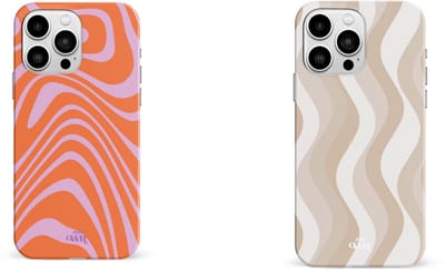 xoxo Wildhearts Telefoonhoesjes Boogie Wonderland Orange + Minimal Nude – geschikt voor iPhone 15 Pro