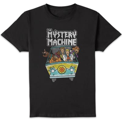 Scooby Doo Mystery Machine Heavy Metal Men's T-Shirt - Black - S