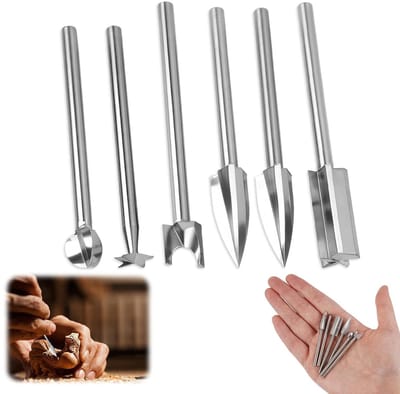 Houtgraveerset voor Dremel - 3mm Shank Houtbewerking Boor, Snijgereedschap en Graveren voor DIY Projecten en Microsculptuur