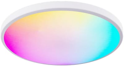 LED-plafondlamp, volledig dimbaar en instelbaar van de kleurtemperatuur (2700-6500K), geschikt voor slaapkamers en woonkamers, ronde LED-plafondlamp. (Wit, 1 stuk)