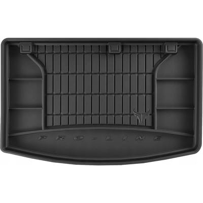 FROGUM TM Kofferbakmat - Geschikt voor KIA Rio III Hatchback (2011-2017) - TPE Rubber - Zwart