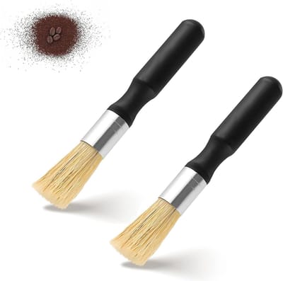 Veganistische schoonmaakborstel voor barista's, duurzame espresso borstel voor koffiemolens en koffiezetapparaten, ideaal voor barista-accessoires