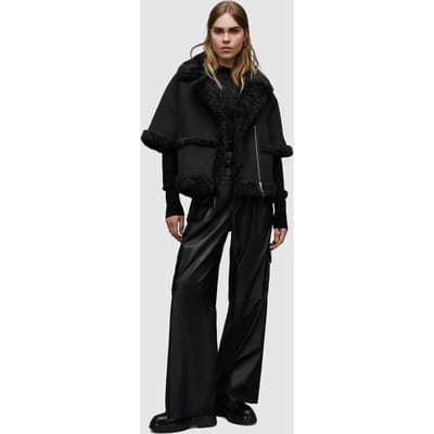 AllSaints Mixi Farley Jkt Black Size: S | Faux Fur Jackets Outlet | Dames | Zwart