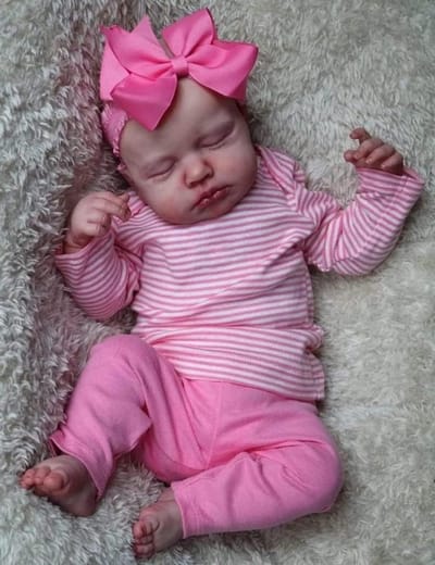 Poppenkleding Set - Babypop Outfit - Poppen Aankleden - 3-delige Set - 457 cm - Geel